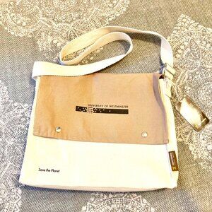 NWT Cotton Canvas Satchel, School Bag, University of Westminister, Australia